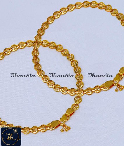 One Gram Gold Daily Use Latest Payal Design anklet, kolusu, payal, payal design, latest payal design, simple payal design, payal design for girl, Payal design simple, Payal design gold, Payal design gold latest