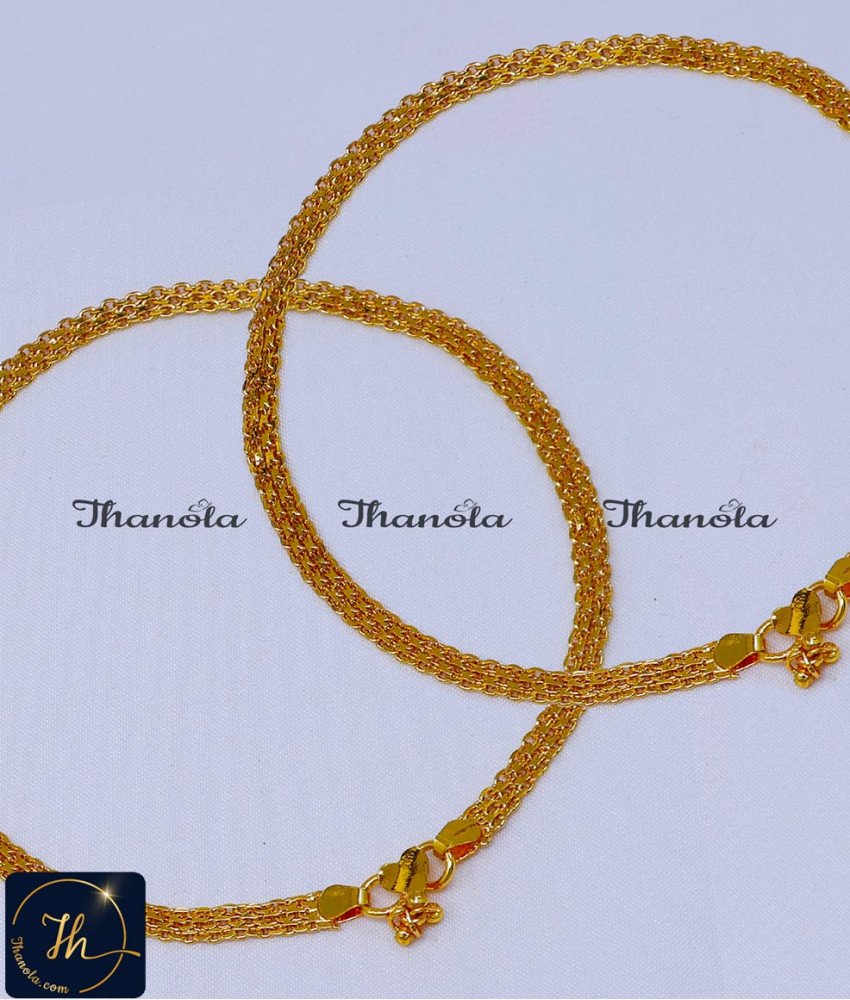 Real Gold Design Daily Use Artificial Payal anklet, kolusu, payal, payal design, latest payal design, simple payal design, payal design for girl, Payal design simple, Payal design gold, Payal design gold latest