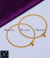 Gold Plated Daily Wear Simple Payal Design anklet, kolusu, payal, payal design, latest payal design, simple payal design, payal design for girl, Payal design simple, Payal design gold, Payal design gold latest