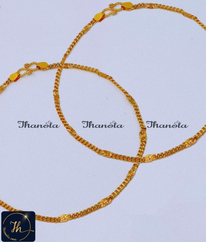 Cute Simple Daily Use Gold Payal Design for Girl anklet, kolusu, payal, payal design, latest payal design, simple payal design, payal design for girl, Payal design simple, Payal design gold, Payal design gold latest
