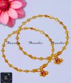 Modern Daily Wear Light Weight Anklet Designs one gram gold plated anklets, 1 gram gold anklets, 1 gram gold anklets designs, anklet designs, anklet designs gold, gold kolusu design