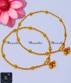 Elegant Daily Use 1 Gram Gold Anklets Designs one gram gold plated anklets, 1 gram gold anklets, 1 gram gold anklets designs, anklet designs, anklet designs gold, gold kolusu design
