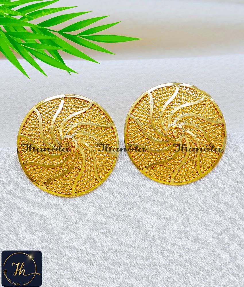 Forming Gold Daily Wear Earrings Fashion Jewellery Online wedding gold earring design