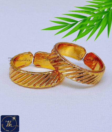 Pure Impon Gold Plated New Model Metti Design Online traditional wedding metti designs