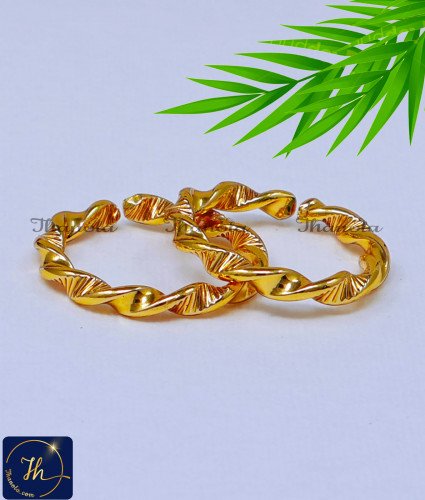 Unique Daily Use Toe Rings Special Gift for Wife Birthday simple gold metti toe ring gold design