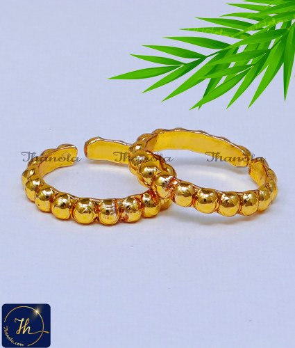 Cute Impon Daily Use Muthu Metti Designs for Women bichhiya design gold