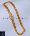 Traditional Gold Design White Stone Impon Mugappu Chain Thali mugappu Latest Designs, Mugappu, Thali mugappu, Thali mugappu design, Diamond mugappu thali chain, Thali chain mugappu design, Lakshmi mugappu designs, Lakshmi mugappu chain, Lakshmi mugappu thali chain, White stone mugappu chain