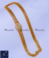 Traditional Gold Design White Stone Impon Mugappu Chain Thali mugappu Latest Designs, Mugappu, Thali mugappu, Thali mugappu design, Diamond mugappu thali chain, Thali chain mugappu design, Lakshmi mugappu designs, Lakshmi mugappu chain, Lakshmi mugappu thali chain, White stone mugappu chain