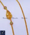 New Model Stone Ball Lakshmi Mugappu Chain Gold Lakshmi mugappu designs, mugappu chain latest designs, gold plated mugappu chain online, one gram gold mugappu chain, mugappu chain, mugappu chain online, mugappu thali chain, mugappu pendant chain, thali mugappu design, thali chain mugappu design