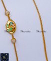Elegant Enamel Gold Plated Mugappu Chain Online mopu chain, mugappu chain latest designs, gold plated mugappu chain online, one gram gold mugappu chain, mugappu chain, mugappu chain online, mugappu thali chain, mugappu pendant chain, thali mugappu design, thali chain mugappu design