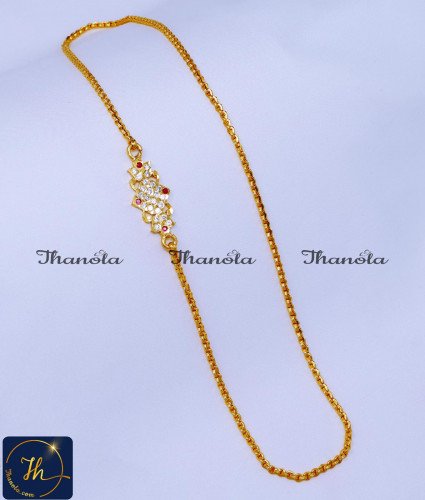 Impon Thali Chain Mugappu Design Gold Design Online Thali mugappu Latest Designs, Mugappu, Thali mugappu, Thali mugappu design, Diamond mugappu thali chain, Thali chain mugappu design, Lakshmi mugappu designs, Lakshmi mugappu chain, Lakshmi mugappu thali chain, White stone mugappu chain