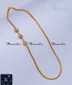 Gold Plated Daily Wear White Stone Mugappu Thali Chain peacock mugappu chain, mugappu chain latest designs, gold plated mugappu chain online, one gram gold mugappu chain, mugappu chain, mugappu chain online, mugappu thali chain, mugappu pendant chain, thali mugappu design, thali chain mugappu design
