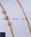 Gold Plated Daily Wear White Stone Mugappu Thali Chain peacock mugappu chain, mugappu chain latest designs, gold plated mugappu chain online, one gram gold mugappu chain, mugappu chain, mugappu chain online, mugappu thali chain, mugappu pendant chain, thali mugappu design, thali chain mugappu design