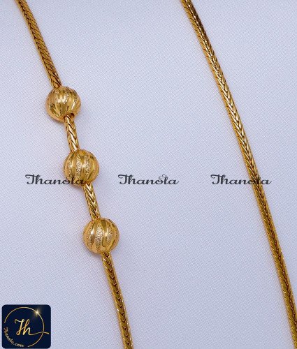 Gold Model New Model Mugappu Thali Chain Without Stone mugappu thali chain designs, mugappu new model gold thali chain designs, thali chain with mugappu, murukku thali chain mugappu designs, mugappu thali chain designs gold, mugappu chain gold designs, gold plated mugappu chain online
