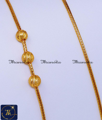 Gold Model New Model Mugappu Thali Chain Without Stone mugappu thali chain designs, mugappu new model gold thali chain designs, thali chain with mugappu, murukku thali chain mugappu designs, mugappu thali chain designs gold, mugappu chain gold designs, gold plated mugappu chain online
