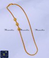Gold Plated Thali Chain Mugappu Design Without Stone mugappu thali chain designs, mugappu new model gold thali chain designs, thali chain with mugappu, murukku thali chain mugappu designs, mugappu thali chain designs gold, mugappu chain gold designs, gold plated mugappu chain online