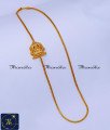 Trendy Double Side Lakshmi Pendant Mugappu Chain Lakshmi mugappu designs, mugappu chain latest designs, gold plated mugappu chain online, one gram gold mugappu chain, mugappu chain, mugappu chain online, mugappu thali chain, double side mugappu thali chain, lakshmi mugappu chain