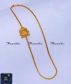 Trendy Double Side Lakshmi Pendant Mugappu Chain Lakshmi mugappu designs, mugappu chain latest designs, gold plated mugappu chain online, one gram gold mugappu chain, mugappu chain, mugappu chain online, mugappu thali chain, double side mugappu thali chain, lakshmi mugappu chain
