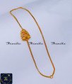 Gold Model Lakshmi Double Side Mugappu Without Stone Lakshmi mugappu designs, mugappu chain latest designs, gold plated mugappu chain online, one gram gold mugappu chain, mugappu chain, mugappu chain online, mugappu thali chain, double side mugappu thali chain, lakshmi mugappu chain