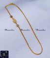 New Model Small Peacock Mugappu Chain Gold Design peacock mugappu chain, mugappu chain latest designs, gold plated mugappu chain online, one gram gold mugappu chain, mugappu chain, mugappu chain online, mugappu thali chain, mugappu pendant chain, thali mugappu design, thali chain mugappu design