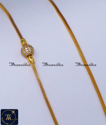 Simple Gold Design Gold Plated Mugappu Chain Online diamond mugappu thali chain, mugappu chain latest designs, gold plated mugappu chain online, one gram gold mugappu chain, mugappu chain, mugappu chain online, mugappu thali chain, mugappu pendant chain, thali mugappu design, thali chain mugappu design