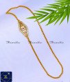 Impon Daily Wear Simple Stone Mugappu Chain Design mugappu chain wearing