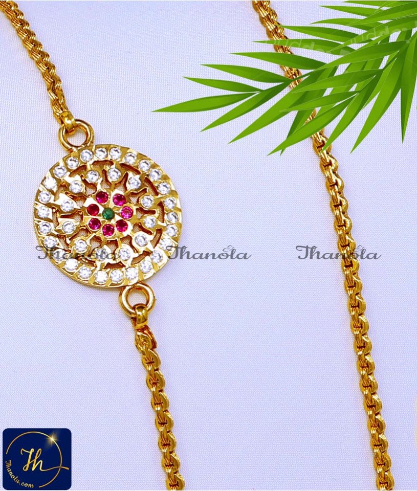 Traditional Impon Mugappu Thali Chain with Mugappu daily wear new model mugappu thali chain