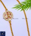 Trendy Lakshmi Mugappu Chain Gold Like Impon Jewellery lakshmi devi gold lakshmi mugappu designs
