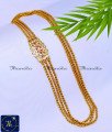 Impon 3 Line Gold Plated Mugappu Thali Chain Design mugappu chain designs in grt