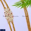MCN1634 - Gold Design Double Line Mugappu Impon Chain Models