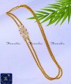 Gold Design Double Line Mugappu Impon Chain Models panchaloha thali chains
