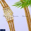 MCN1642 - Traditional White Stone Mugappu With 3 Line Chain