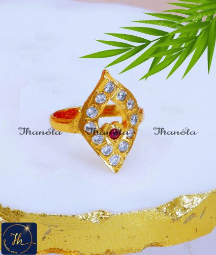 Traditional Gold Design Original Impon Ring impon jewellery, impon jewellery online shopping, impon ring, original impon ring, impon ring for girls, impon ring for women