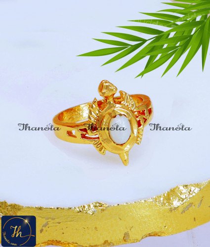 Impon Jewellery Pearl Turtle Ring for Ladies impon ring, original impon ring, impon ring for girls, rings gold ladies, female wedding gold ring design, simple design of gold ring, gold tortoise ring turtle ring for ladies