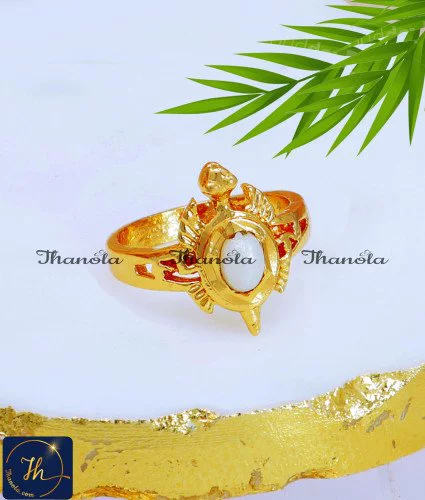 Impon Jewellery Pearl Turtle Ring for Ladies impon ring, original impon ring, impon ring for girls, rings gold ladies, female wedding gold ring design, simple design of gold ring, gold tortoise ring turtle ring for ladies