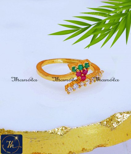 Unique Gold Plated Gemstone Ring Designs for Ladies rings gold ladies, ring design for woman, ring designs for ladies, design rings for female, simple design of gold ring