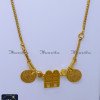 THN1004 - Gold Plated Sivan Thali Lakshmi Kasu Thali Kodi Chain 