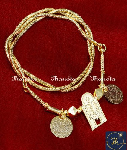 Gold Plated Daily Use Vanniyar Thennai Maram Thali Design tamil vanniyar gounder thali design