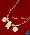 Hindu Thali Chain Design Gold Look Thanna Maram Thali yellow gold mangalsutra design