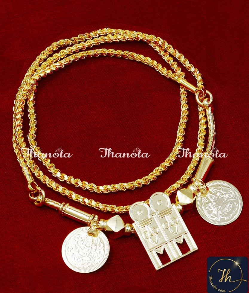 Original Gold Plated Keelpoo Tamil Thali Chain Designs paraiyar caste thali design in tamil