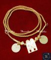 Gold Plated Brahmin Sangu Sakra Namam Thali Design thenkalai iyengar thirumangalyam