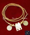 Gold Plated Brahmin Sangu Sakra Namam Thali Design thenkalai iyengar thirumangalyam