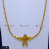 THN1022 - 1 Gram Gold Plated Long Annalakshmi Thali Chain Design