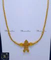 1 Gram Gold Plated Long Annalakshmi Thali Chain Design tamil chettiar thali design