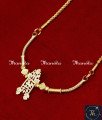 Gold Model Anna Lakshmi Long Murukku Thali Chain Design yellow gold thali chain