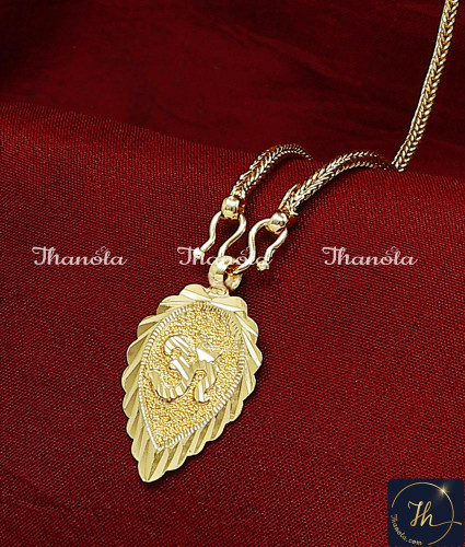 THN1036 - Gold Model Gold Plated Kerala Thali Chain Design