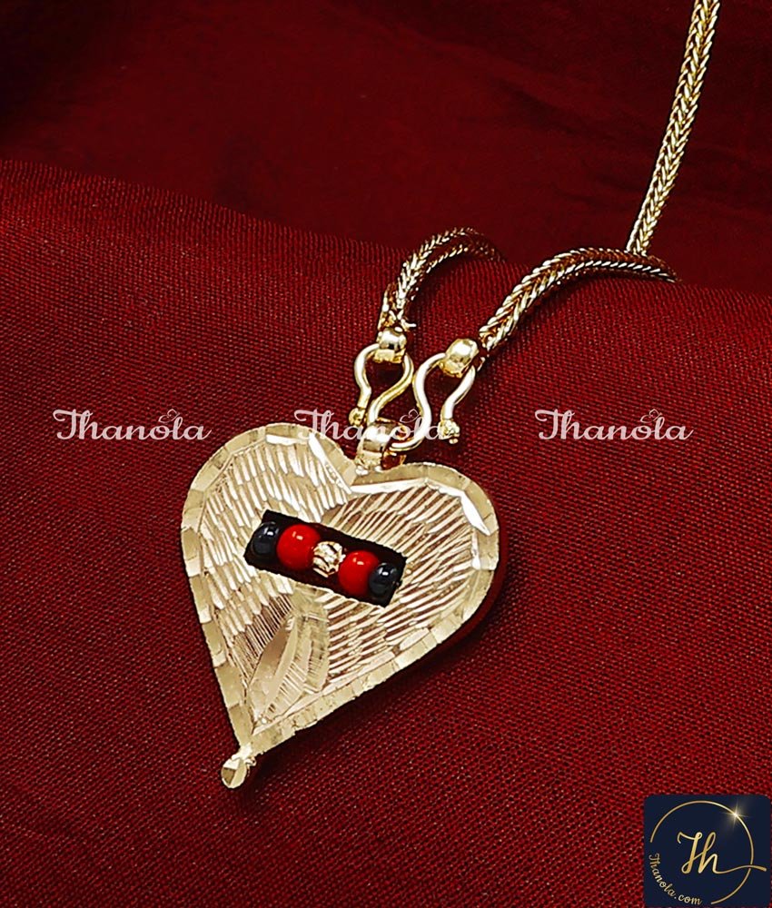 1 Gram Gold Plated Thali Chain Design for Wedding thali locket design
