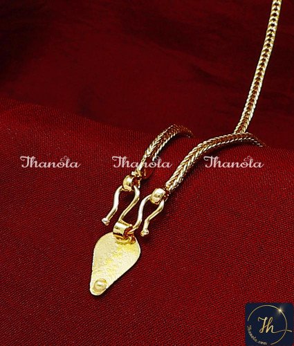 THN1048 - Gold Model Kerala Minnu Thali Designs for Wedding