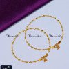 ANA1001 - 10 Inch  One Gram Gold Plated Heart Shape Payal Designs Online