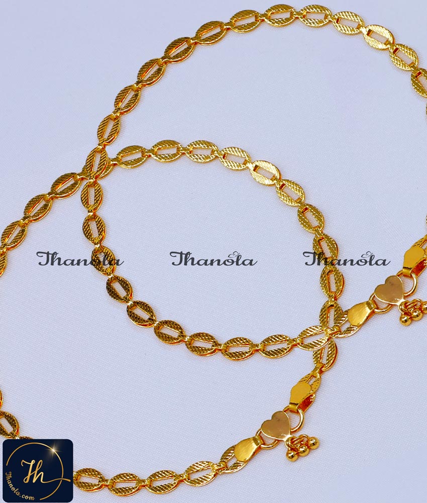 anklet, kolusu, payal,  payal design, latest payal design, simple payal design, payal design for girl, Payal design simple, Payal design gold, Payal design gold latest